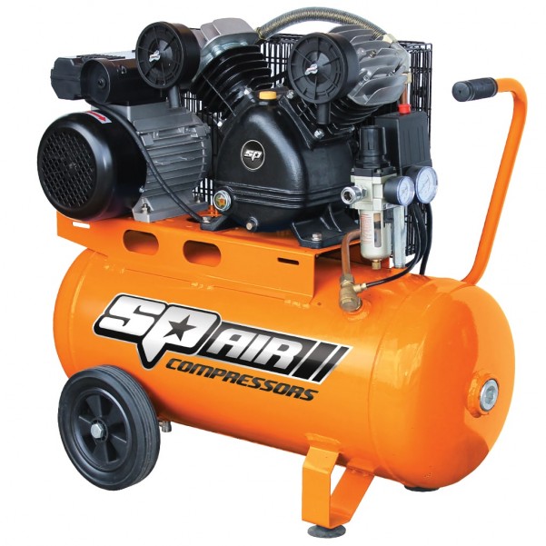 SP TOOLS SP14 - Air Compressor V-Twin Cast Iron Portable 2.5Hp